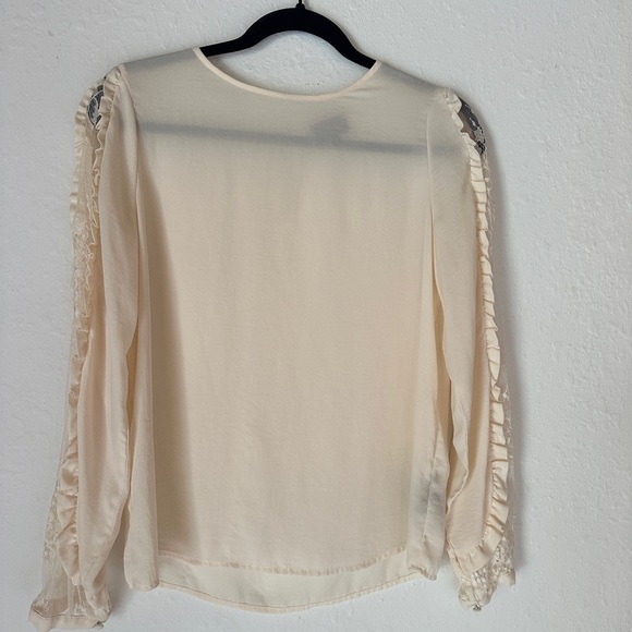 Who What Wear Tops - Who What Wear Cream Beige Blouse